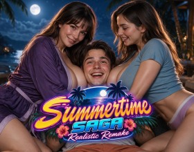 Summertime Saga: Realistic Remake - Dive into an unofficial fan-made remake of the beloved porn game Summertime Saga! After his father's funeral, a young man moves in with a family friend in an attempt to start a new life. However, he soon discovers that along with his father's death came a whole new set of problems, including his debts. While dealing with the consequences of his father's past, the protagonist must adjust to his new home and prepare to return to college. Before long, he uncovers new information that forces him to look at his father's death in a completely different way. Find out what the protagonist is about to uncover! And, of course, the game is packed with plenty of sexy girls and adult women eager to have sex with you!