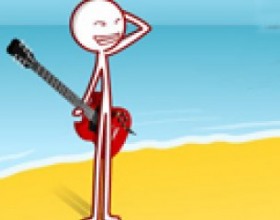 Super Crazy Guitar Maniac 3 - The crazy stickman is back with 14 new songs, 10 new guitars and new features! Hit the arrow keys and number keys (or A S D F) in time with music as the commands hit the time bar. Try to become best guitar player ever!