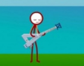 Super Crazy Guitar Maniac Deluxe 4 - What's up guitar maniac? Are you ready to play some rock music? Use your arrow keys and number keys to play some rhythmic songs. Hit corresponding keys when notes cross the blue area.