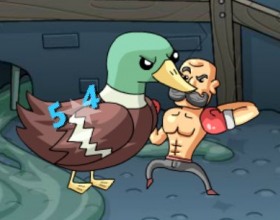 Super Duck Punch - In this funny fighting game you have to decide what you would do: fight 1 horse-sized duck or 100 duck sized horses? There will be a lot of similar decisions during the game as you have to beat all those animals. Learn combos and punch them really hard. Use arrows to move and Z X C to attack.