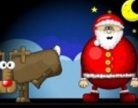 Super Santa Kicker - Santa found a new radical way to get into chimneys - his best friend Rudolph the Reindeer will kick him hard and let him fly right to the chimney. Use your mouse to aim, set power of your kick and kick Santa.