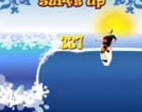 Surfs up - Surf the waves, pull off cool tricks and avoid the nasties – especially those big fish! Use the LEFT and RIGHT arrow keys to control your surfer using the SPACEBAR to run quicker. Score points by jumping high off the wave and spinning in the air. If you can jump very close to the edge of the pipe then you can score heaps more points – get too close and splash! Good luck dude!