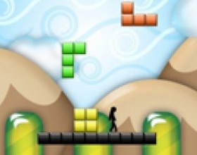 Tetrisd Game - You have to avoid the deadly falling tetris shapes and stay alive as long as you can. Game will continue as long as you stay alive. The goal is to get the highest score possible. Use W A S D or arrows to move. Press K to grab and roll. Use J for wall jump.
