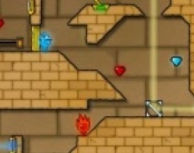 The Light Temple - You have to take control of Fire Boy and Water Girl and guide them to corresponding exits. Almost every level requires teamwork between our heroes. You can move both of them together. Use Arrows to move Fire Boy and W A S D to move Water Girl.