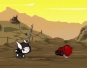 This Bunny Kills 4 - Your mission is to play as powerful bunny and fight against ninjas and other bad guys. Use all available Bunny skills as invisibility,   attack from behind to beat the enemies. Use Arrows to move. Use A to attack with sword, W to jump, S to do slash move, D to teleport you behind an enemy.
