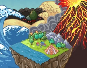 Tinysasters 2 - Your aim is to create entire civilization from nothing in this free online game. You can build structures on each tile. Read your objectives and try to reach them as fast as possible for a better score.