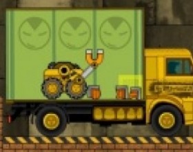 Truck Loader 2 - Load the truck with cargo with your magnetic forklift as fast as you can. All boxes have to be loaded in specific order at desired positions. Use arrows to move, use mouse to control your arm and attract cargo to it.