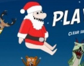 Turbo Santa - In this Christmas game you have to launch Santa as far as possible. Collect alcohol on your way, click to drop petards and bounce Santa back to the air. Use earned money to upgrade Santa with various cool stuff to fly even further. Use Mouse to aim and set the power of your throw.