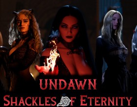 UNDAWN: Shackles Of Eternity - Head into a dark fantasy world with this atmospheric porn game! The story goes down in a world where light and shadow blurred together long ago, and the truth just depends on who's actually calling the shots. There are no good guys here, no heroes in shining armor. Everyone's capable of betrayal and stabbing you in the back! Step into the life of Rhiannon, her past is basically shrouded in mystery. She travels through this dangerous world just trying to survive. She's beautiful, smart, but cold as fuck, and her body hasn't felt touch or love in forever. Hmm, think you can lead her into a world of pleasure and sex experiments? Who's gonna melt her heart and actually make her pussy wet?