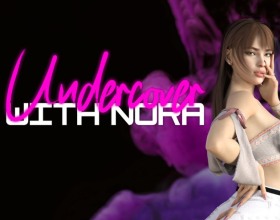 Undercover with Nora - Sometimes life throws us some crazy curveballs, and that's exactly what this game is all about! You follow the story of a regular guy who gets dragged into an adventure by Nora, the hot girl next door. It starts off as a little favor, but it quickly turns into a wild ride full of funny, tense, and intriguing encounters. As you play through this quirky journey, you'll make decisions that affect the outcome, leading to lots of fun, sex and surprising twists. Get ready to laugh, get scared, and have some seriously hot moments on this unforgettable ride! Don't waste your time, start the game!