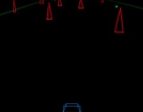 Vector Runner - Pilot Your 3D box type racer down on 3D vector graphics highway. Use the left and right arrow keys to pilot your ship. Avoid the obstacles and collect the power ups for bonus points, shield recharging, and invincibility. Pressing ENTER will pause the game, but it will also incur a 250 point penalty.