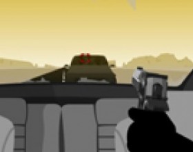 Vinnie's Rampage - Desert Road - Help Vinnie kill those who are responsible for ramming into his sweet Ford Shelby! Sift some heads with the option of three weapons. This is a comeback to one of the original Sift Heads scenes. Use Your mouse to Aim and shoot. Reload with Space key.