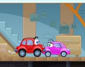 Wheely 3 - You play as a red male car. Your task is to bring new tires to your car-girlfriend. Use your mouse to search for objects and click or drag them to progress the level.