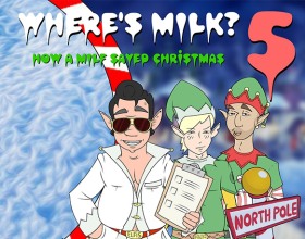 Where is The Milk 5? - This game puts you in the shoes of Mrs Megamounds, an over-the-top and determined MILF who's about to save Christmas in her own way. It's the night before and disaster strikes Santa's workshop - the reindeer are exhausted and can't pull the sleigh! They need something special - milk from a hot woman. And who is better than Mrs Megamounds to help out? From dealing with naughty elves to collecting ingredients in some crazy ways, every moment is filled with mayhem, sizzling tension, and unexpected turns. Can she save the day and make things right for Santa, or will it all go up in flames?