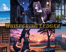 Whispering Ledger - You left your homeland to open a shop in Valencia, Dalrena's bustling trade hub. Your goal is to grow your business and protect your reputation, all while selling to both sides of a political war. Survive a whirlpool of intrigue where every customer could be a spy or an enemy. This world is rich with opportunity, and futanari play a special, dominant role. Your relationships with characters, clients, and rivals can take wildly passionate turns, with every steamy encounter directly impacting your deals, your standing, and the city's very fate. So, are you ready to dive into Valencia's heated, throbbing atmosphere and fuck your way to the top?