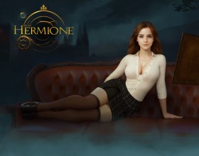 With Hermione - Welcome to the mysterious and enchanting world of Hogwarts! Here, you will meet the legendary Hermione and other magical characters. It's your first day at this legendary school of magic, and the unique atmosphere will captivate you instantly. As you explore the various locations, you'll get to know Hermione better and choose her outfits and appearance. You can also have fun with her and engage in some sexy interactions. Exciting dialogues await, where you'll learn new spells and brew potions. In the homework section, send Hermione to different classes and give her gifts. Offer her choices and use mischievous spells to undress her. What are you waiting for? Dive into the game!