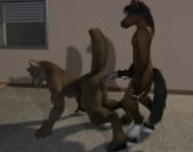 Wolf and Horse - العثور على الكلاب قرنية لدينا صداقات جديدة -- الخيول! هنا آخر بارد الرسوم المتحركة 3D الجنس يضم بعض الخيول مع ديك ضخمة. استخدام أزرار المتاحة والضغط على الحروف لتحقيق تقدم في الرسوم المتحركة.