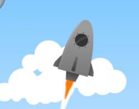Wonder Rocket - Your aim is to upgrade your rocket to reach the outer space as soon as possible. Move your rocket and collect dozens of bonuses and power ups. Use Arrow keys to control your rocket.