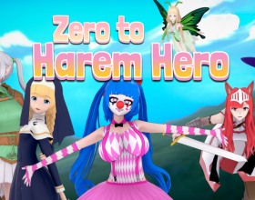 Zero to Harem Hero - Immerse yourself in the vibrant fantasy world of Eldaria, where magic intertwines with dirty fantasies! Here, you'll meet unforgettable characters and witty dialogues. You play as a young guy who has recently entered this world and received his first typical rookie mission. You have to save the world from the Demon King! As you progress, you’ll uncover a universe filled with passionate secrets, seductive companions, and very questionable decisions. Build your harem from a wide range of heroines, from noble princesses to mischievous fairies and even mysterious clowns! Unlock new classes and find loyal companions to help you on your daring mission. Every encounter promises new pleasures and incredible adventures!