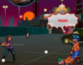 Zombie Land - Your must stop all attacking carnival zombies and all you have for this job is a baseball bat, crazy ball pitcher and some dangerous balls. Click to swing your bat. Hit the nearer dotted line for the hardest hit and I recommend to do it after bounce.