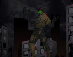 Zombieman 2 - This online game is special in aspect that you have ability to transform from human into zombie and backwards. Use this power to save the world from humans and zombies. Use arrows to move around. Use mouse to aim and attack.