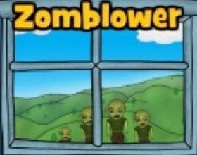 Zomblower - You have to kill all zombies by using your grenades. There are also survivors - don't hurt them. Use Mouse to aim, set power of your throw and throw grenades. After each throw you have to wait for a few seconds for explosion. Don't forget to buy some upgrades.