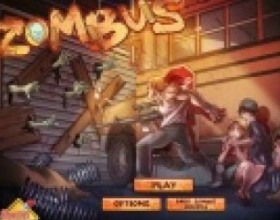 Zombus - Your mission is to rescue other survivors and escape from this horror city. Drive your school bus, kill zombies by running over them or shooting from the roof of the bus. Reach to safe zone to pass the level. Use W A S D to move the bus. Use Mouse to aim and shoot.