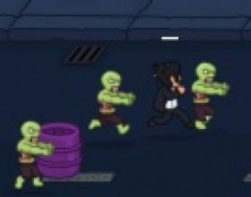 Zomgies 2 - So many zombies? Oh My God! All you have to do is survive as long as you can. To do that you must run for your life and shoot all zombies. Pick up weapons and shoot their brains out. Use W A S D to move and Mouse to aim and fire. Press Space to switch weapons.