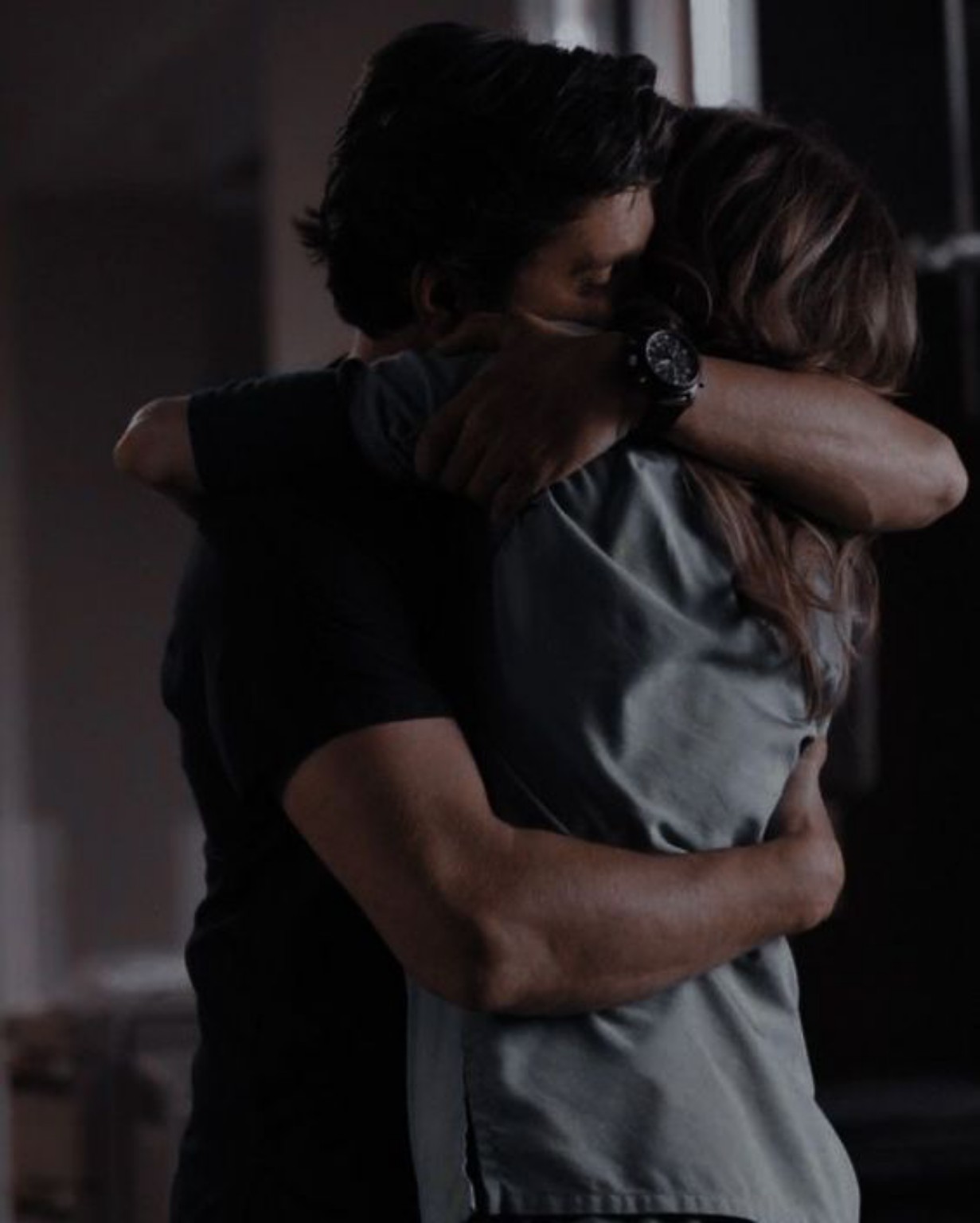 The protagonist and Abigail embracing