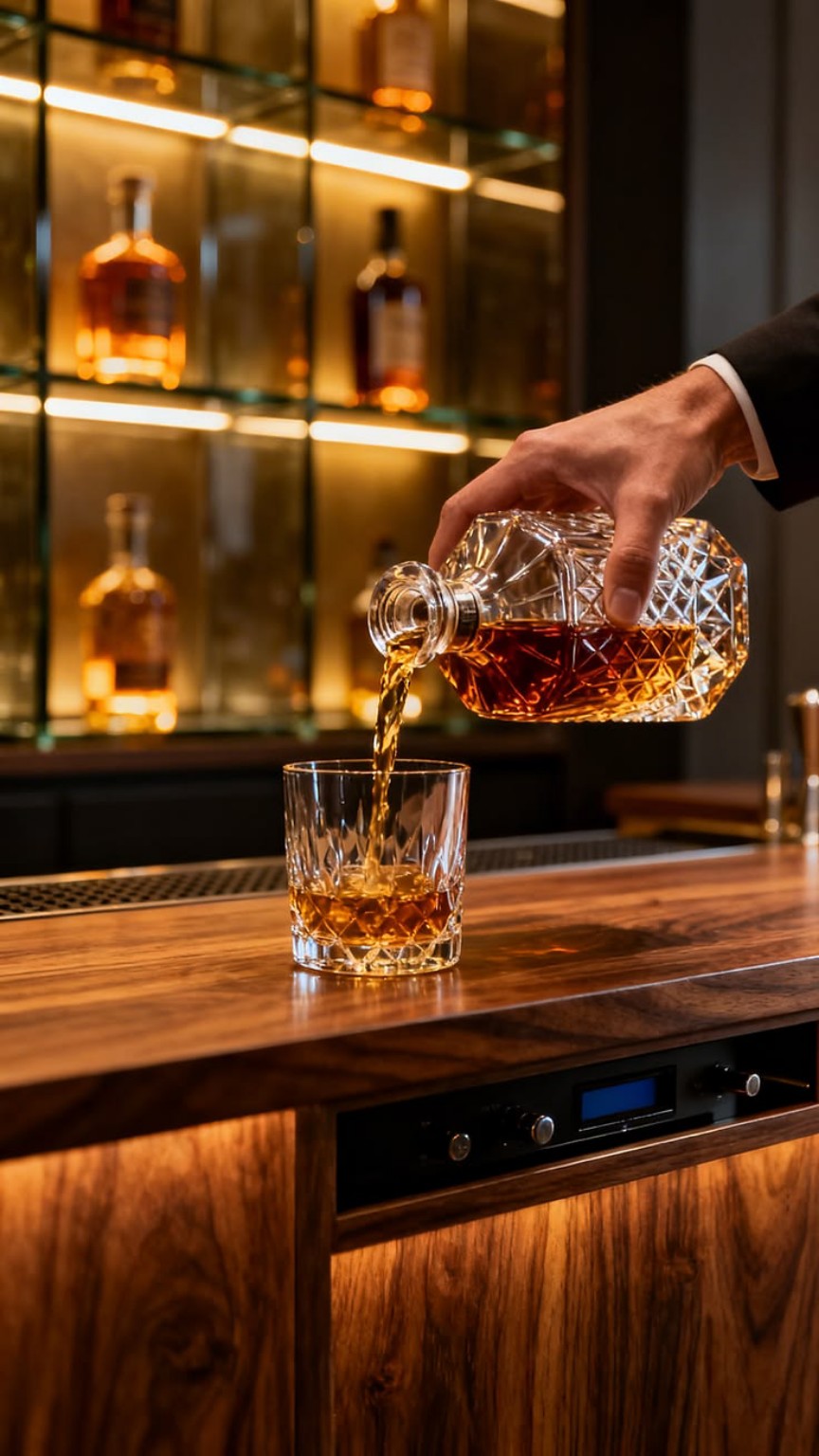 A drink being poured