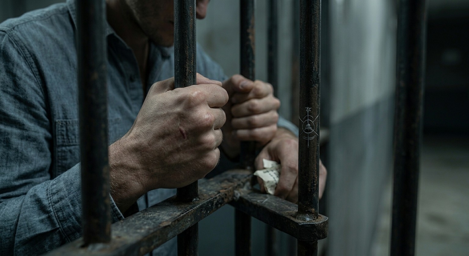 The protagonist in prison