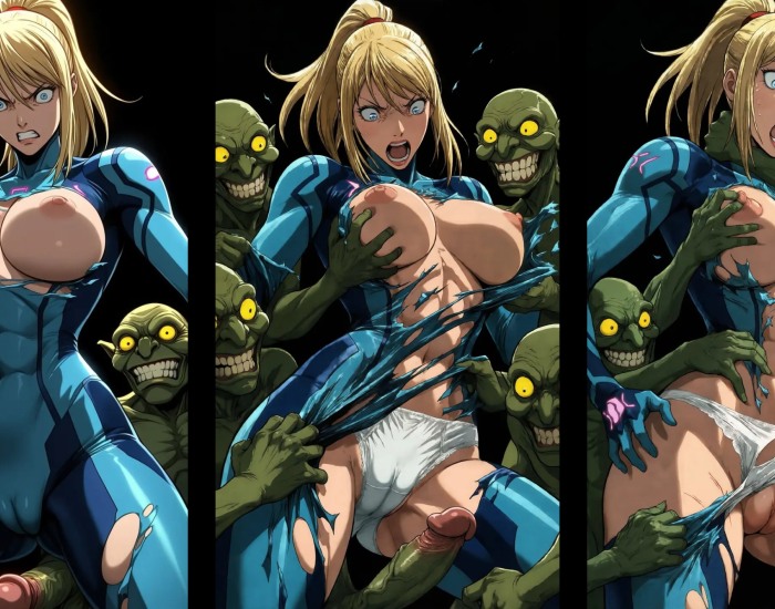 Bra Thief VS Samus Aran  Brutal Hentai Runner