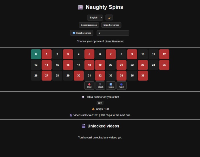 Naughty Spins