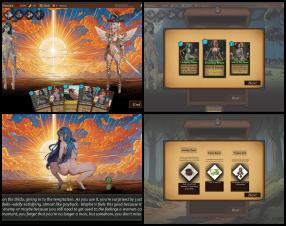 Rogue Femme is a roguelike deckbuilder set in a fantasy world filled with monster girls. But what brought you here?

Story:
Playing as a rogue, you are summoned by the queen to save her daughter, the princess, from an area where no one returns. On this adventure, you quickly realize that anyone weak enough will be transformed in body and mind into a monster girl, fighting later travelers and corrupting them as well. Will you keep your sanity and fight through those who have already lost theirs? Or will you succumb to the corruption and join them, failing your quest?

Gameplay:
Starting with simple cards, you fight encounter after encounter, increasing the power of your deck after each fight or in a shop. Will you make the right choices and be strong enough to finish the run? Or will you need to restart from the beginning and use your gained knowledge for a better chance the second time? A randomly generated map with different enemies will keep you on your toes, so no two runs will be the same!

About me:
I'm B., and I'm currently creating the Roguelike Card Game called "Rogue Femme"! I'm a one-man army, so supporting me on Patreon/Subscribestar allows me to work more on the game and regularly update it.

Apart from increasing the speed of development with your support, you also get awesome rewards depending on the support tier you choose, like early access to the newest updates!