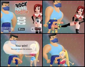 This is the classic game rock, paper, sissors, in adult version pain or pleasure!