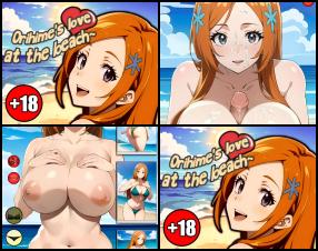 Before summer ends, Orihime has invited you to the beach and wants to know how she looks in different photos. Will you come spend some time with this voluptuous lady? She might just reward you properly in the end.