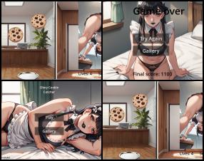 First game by Obeythemaid

Play game as a maid that has to catch all the cookies on silver tray :)



There are 20 unique images to be unlocked. Can you unlock them all ? :)

If you like to see full quality images please go to my Patreon.