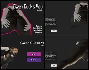Gwen Cucks You [Short Game]

Your wife, Gwen is sick and tired of how useless you are at pleasing her, so she goes on a journey to please her needs. You won't be happy when she returns. Or will you?

Fetishes Included:

Cuckold
Sissy
Cum Eating
Femdom
Humiliation
Bonus content for Patrons:  [https://www.patreon.com/nutaly]

Help me make more femdom games:  [https://www.wishtender.com/nutaly]

Disclaimer: This is a fanmade game and all credits belong to the repsective owners.