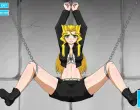 Blonde in BDSM Chains