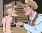 The blonde cowboy