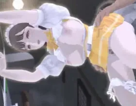 A Waitress of the Family Restaurant in the Backstreet