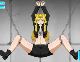 Blonde in BDSM Chains