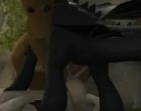 Reindeer and Pterosaur Gay Sex